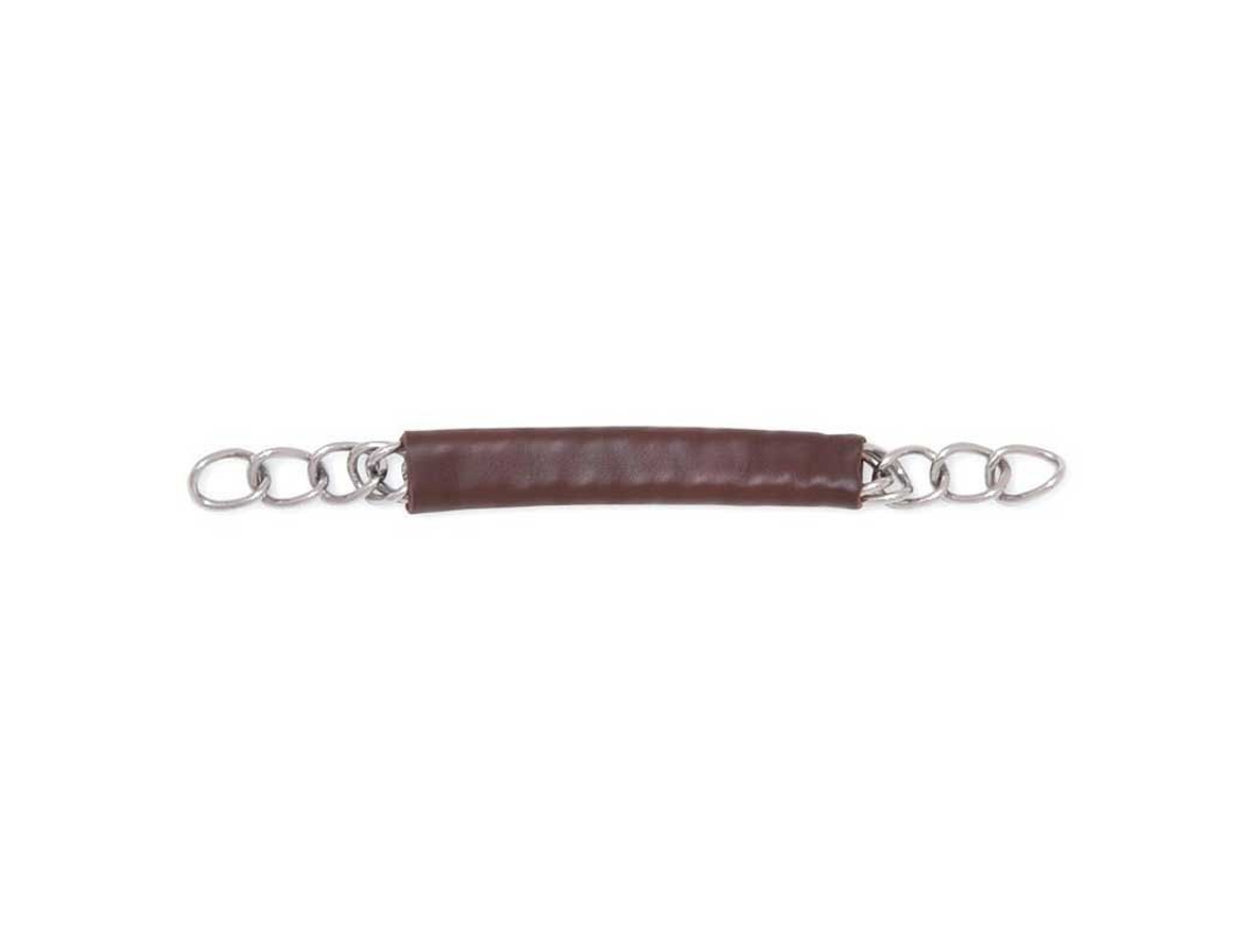 Cobertura de Couro Corrente Curb Castanho Fullmetalab