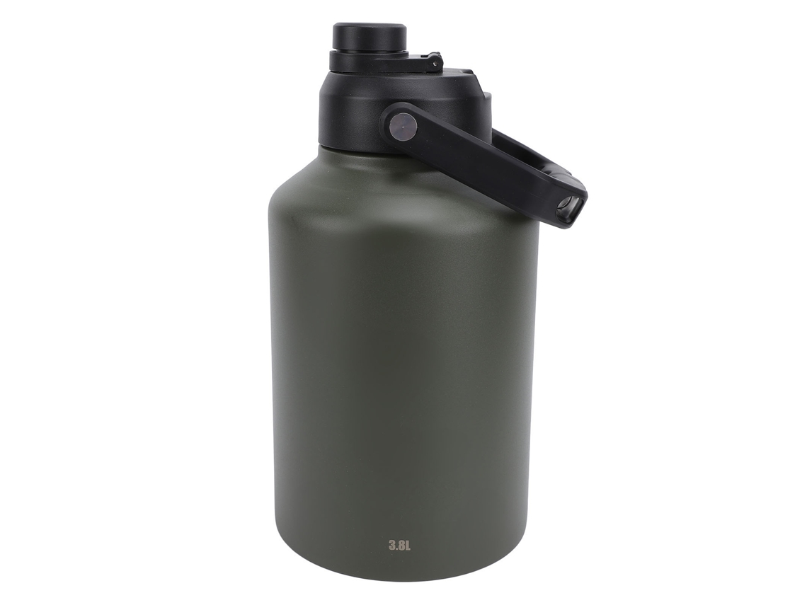 Garrafa De Água Esportiva Inox Isolada 3.8l Verde Militar