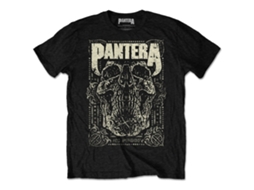 T-Shirt ROCK OFF Pantera - 101 Proof Skull Preto (Tamanho: S)