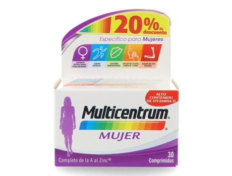Suplemento Alimentar MULTICENTRUM Multicentrum Mujer (30 Comprimidos)