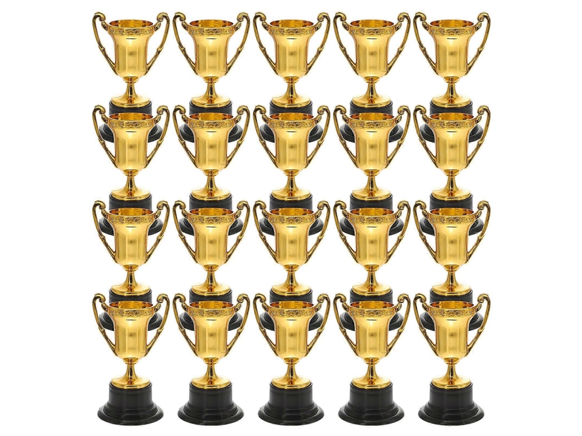 Conjunto De 20 Troféus Plásticos Com Base, Para Prêmios E Recompensas Infantis.