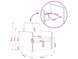 Conjunto de Sofá com Armazenamento 2 Pcs Branco Poliéster SYFAX