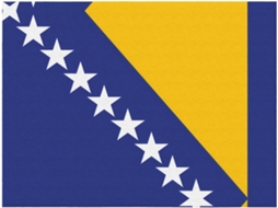 Manta de Flanela Ultramacia Phayah com Estampa da Bandeira Bósnia herzegovina Ideal para Sofá Cama Sala Estar