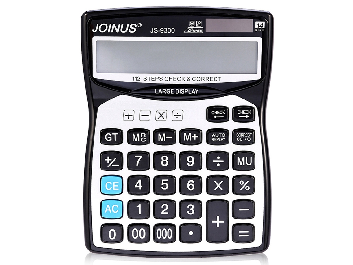 Calculadora Eletrônica Portátil Js 9300 14 Dígitos