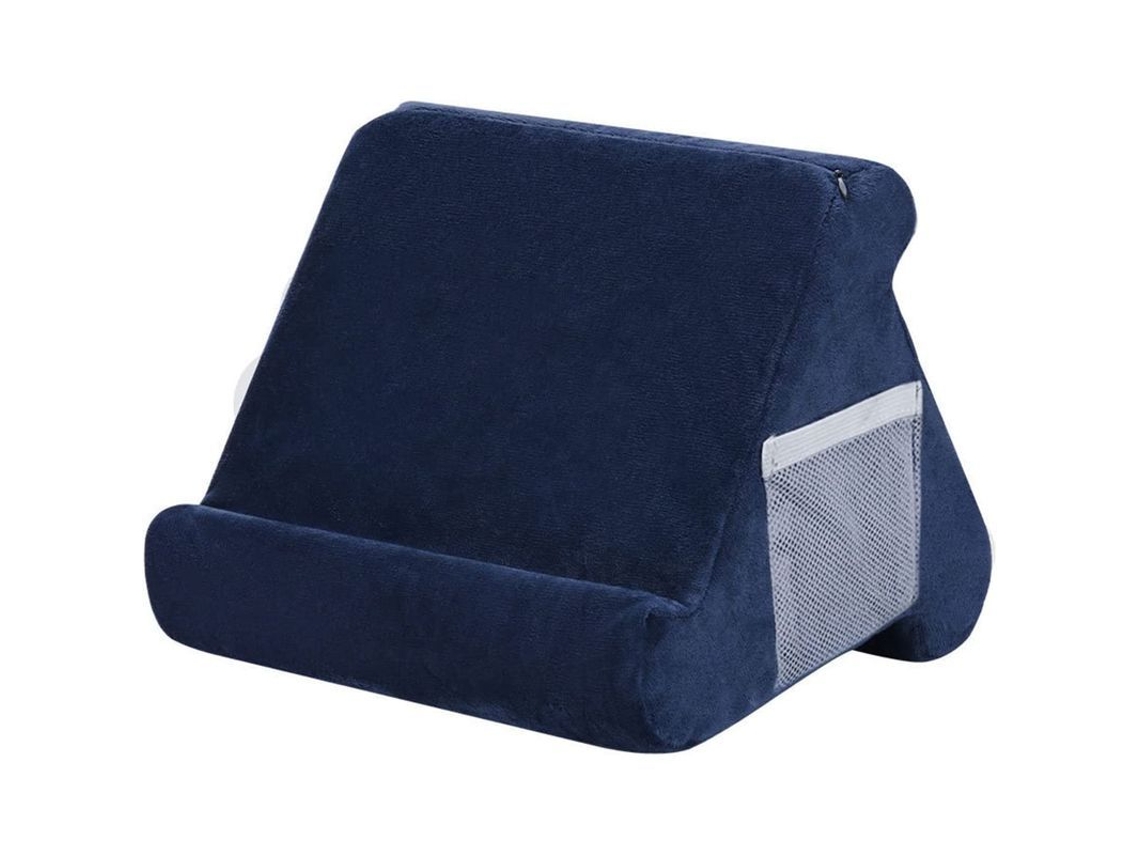 2026 suporte de Travesseiro para Tablet com Ângulos Ajustáveis para Ipad, Celular, Livros e Revistas (azul)