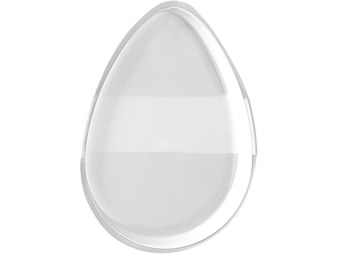 Esponja transparente para maquiagem, mini aplicador de esponja, para uso seco e úmido.