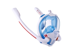 Business máscara de Snorkel Facial Completa com Tubo Dual Anti névoa 180° Visão Larga para Adultos Natação Mergulho