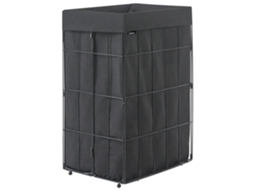 Cesto De Metal Con Interior Extraíble Beliani Culpina De Hierro Negro 40x30x60