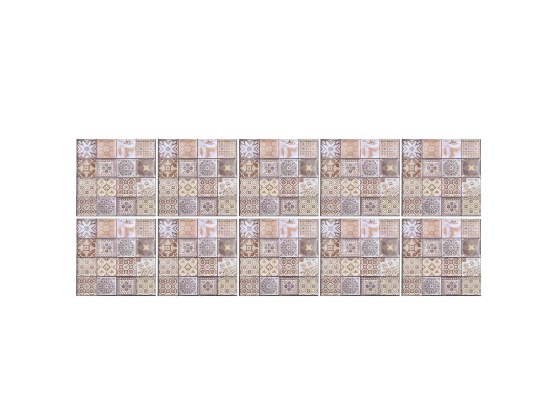 Baok - Conjunto de 10 adesivos de parede 3D em PVC, anti-choque e autoadesivos, para decoração de cozinha, banheiro e paredes.