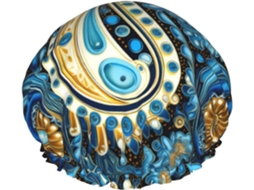 Touca De Banho Feminina Luxuosa Em Cores Vibrantes, Impermeável, Reutilizável, Com Cordão Elástico Lavável, Adequada