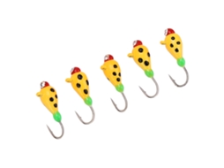 Kit de Iscas de Pesca de Gelo 5 Peças Aço Carbono