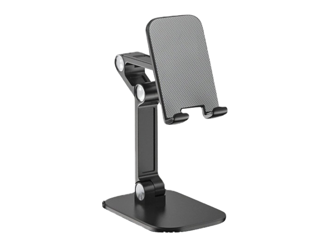 Mali suporte para Celular de Mesa Ajustável Plegável Portátil Stand de Telefone Preto