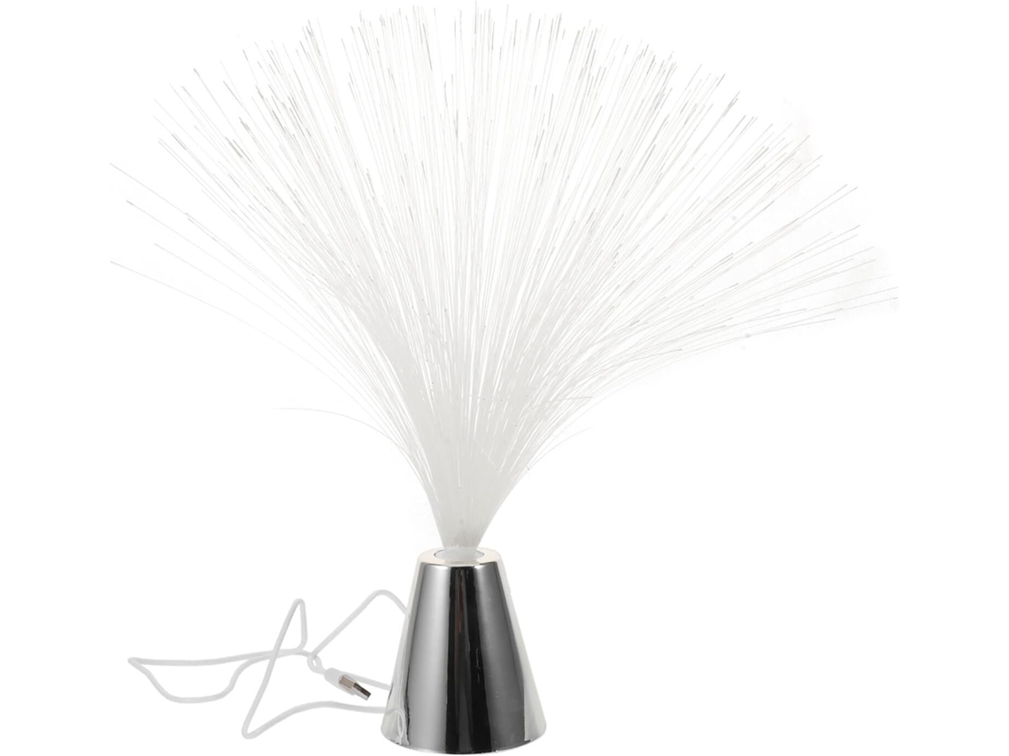 Lâmpada de Fibra Óptica Led Usb, Luz Suave e Portátil em Plástico, Ideal para Iluminação Noturna de Mesa e Decoração. SFUSHOS