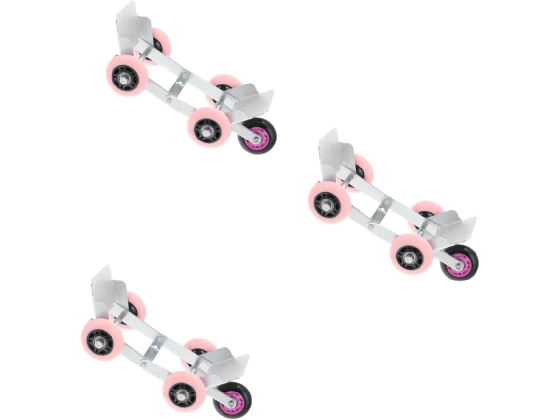Carrinho Profissional De 3 Peças Para Movimentação De Veículos, Carrinho Com Rodas Reforçado Para Superfícies Planas.