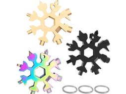 Conjunto De 3 Chaves Fenda Phillips Multifuncionais Snowflake 18 Em 1, Klb