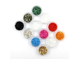 12 Cores Strass De Vidro Irregular Para Decoração De Unhas Art Manicure Paillettes