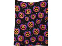 Manta Retrô de Halloween Syjym para Sofás Camas Carros Quartos Escritórios e Camping, Macio, Quente, Ideal Par