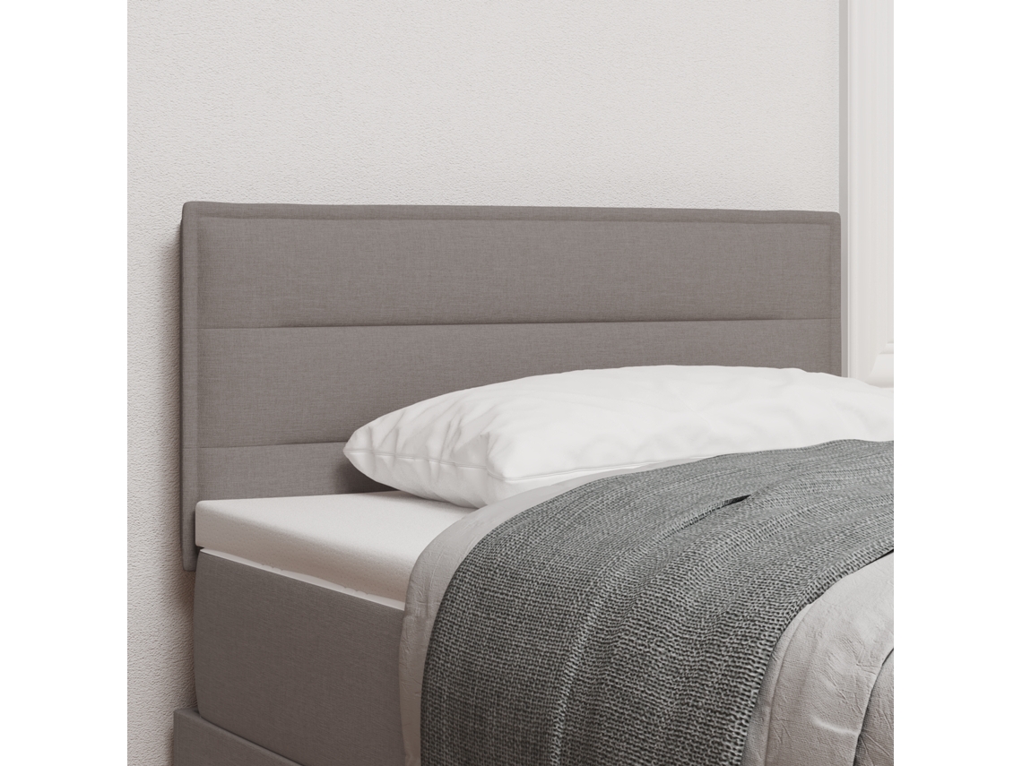 Cabecero Diseño Líneas Taupe 90 cm Tela