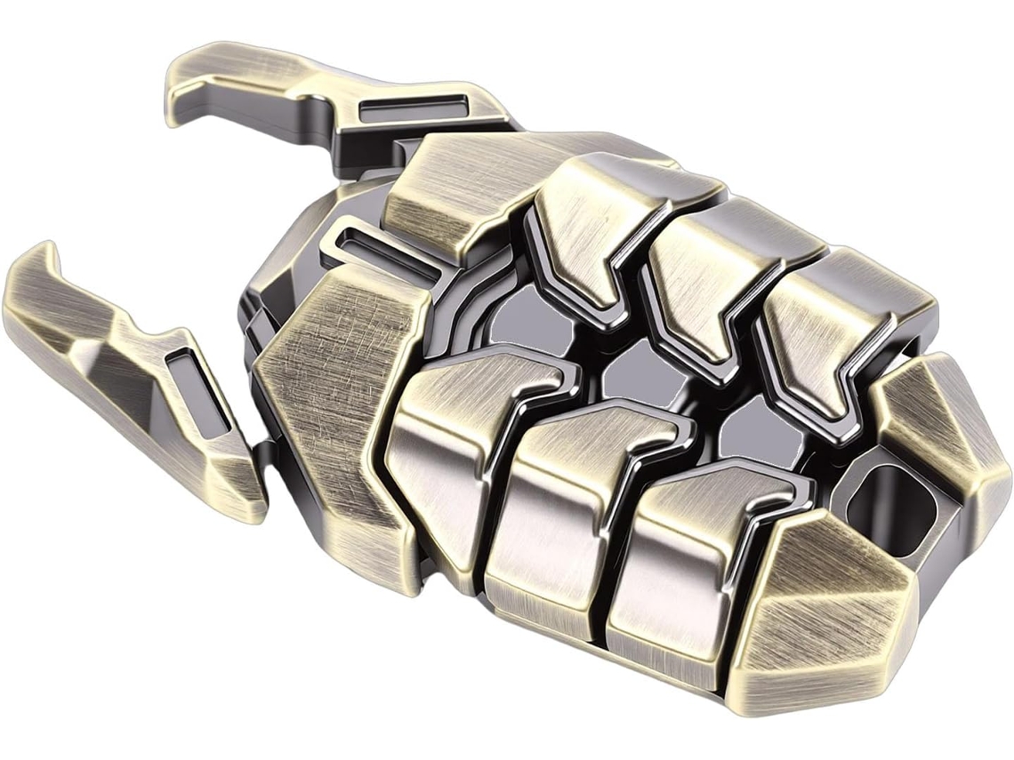 Brinquedo Deslizante de Metal com Função de Empurrar Escaravelho Egípcio SFUSHOS
