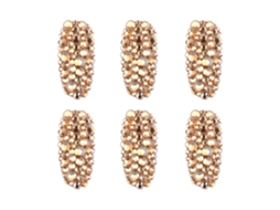 Rebe-6grids Decorações para Unhas com Strass Irregular AB, Adesivos de Miçangas para Unhas, Ferramenta de Manicure DIY Sz07