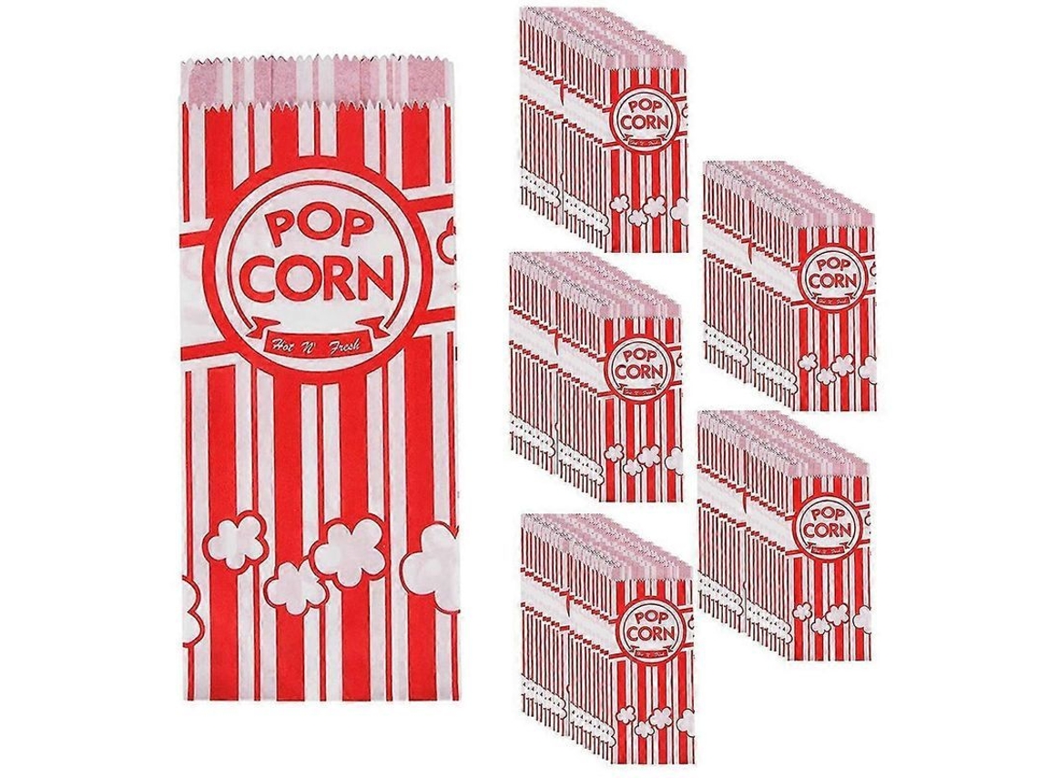Bolsas De Pipoca De Papel Resistentes À Gordura E Sem Vazamentos Para Festa 100 Unidades