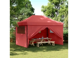 Vidaxl Tenda De Festa 279 X 410 X 315 Cm Borgonha Tecido Oxford