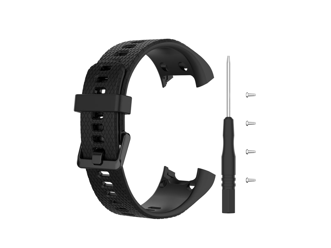Pulseira De Substituição Ajustável Silicone, Compatível Com Smartwatch Garmin Vivosmart Hr, Preta.