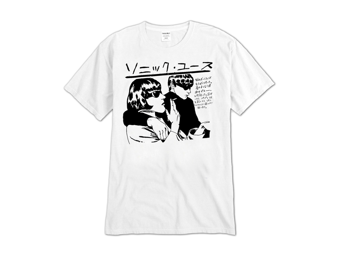 Sonic Youth Japanese Goo White T shirt ROCKINSTONE Unisex Adults Best Sellers Size:m