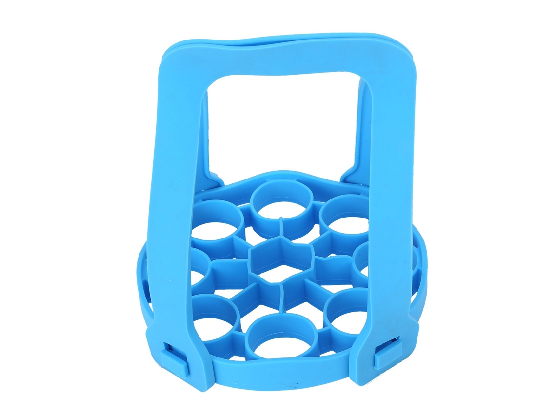 Rack Para Vaporizador De Ovos Silicone Com 9 Furos, Anti-escaldante, Estilingue Panela Pressão, Almofada Isolamento Térmico, Azul