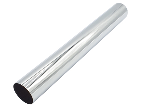 Tubo Flexível Reto de 32 mm com Colarinho para Sifão de Escoamento de Resíduos com Acabamento Cromado de 250 mm de Comprimento