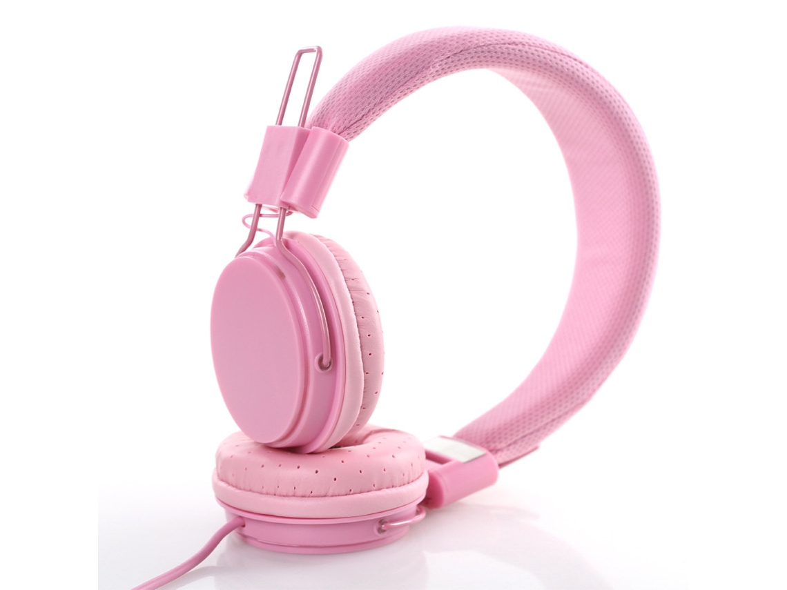 Auriculares Sem Fio Colorido YIZHOOD Bluetooth Rosa