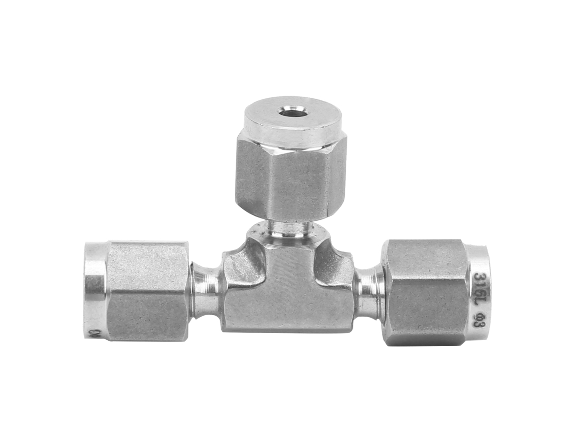 Conector Tee Com Ferrulha De Compressão Diâmetro Igual Aço Inoxidável 316 Ss‑600‑3ф3
