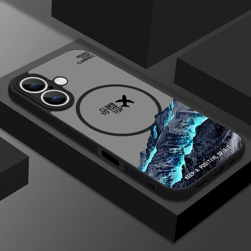 (a802) Capa Magnética Para Iphone 14 Pro Max Com Estampa De Avião E Pontos Turísticos