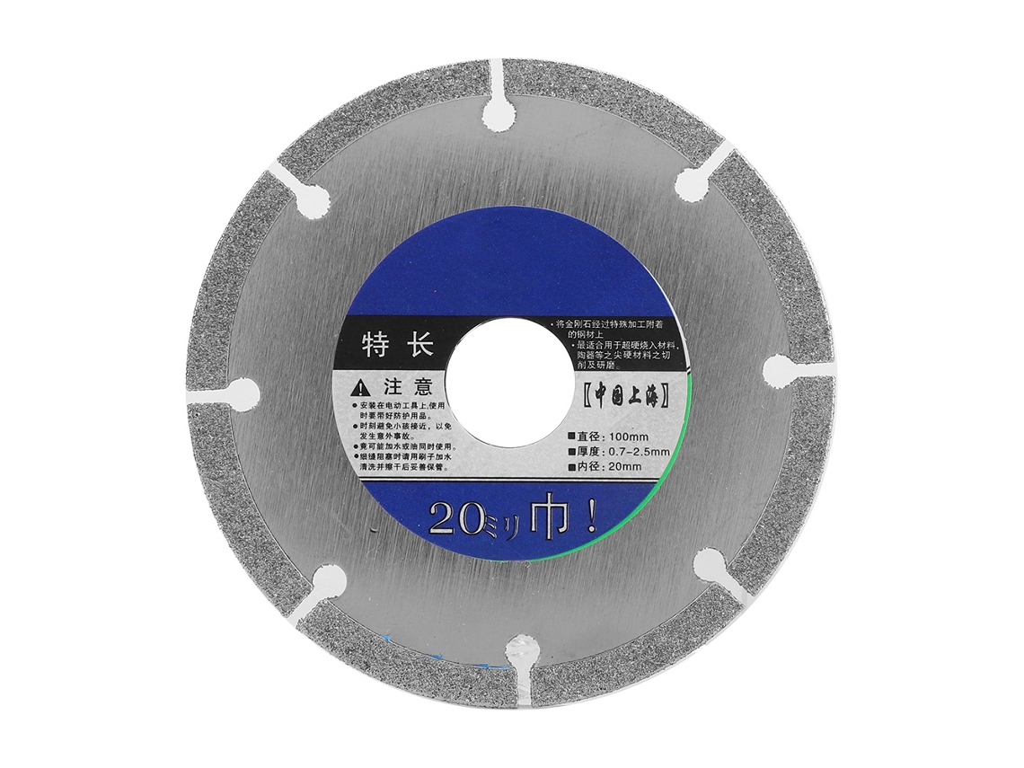 Disco De Corte Diamante Electroplado 100mm Para Concreto, Mármore, Esmeralda, Roda De Polimento Para Esmerilhadeira De Ângulo