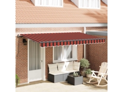 Vidaxl Toldo Retrátil Laranja 350 X 200 Cm Tecido
