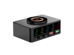 Estação De Carregamento Sem Fio Rápido 6 Em 1 De 140w Com Magnetismo Para Múltiplos Dispositivos
