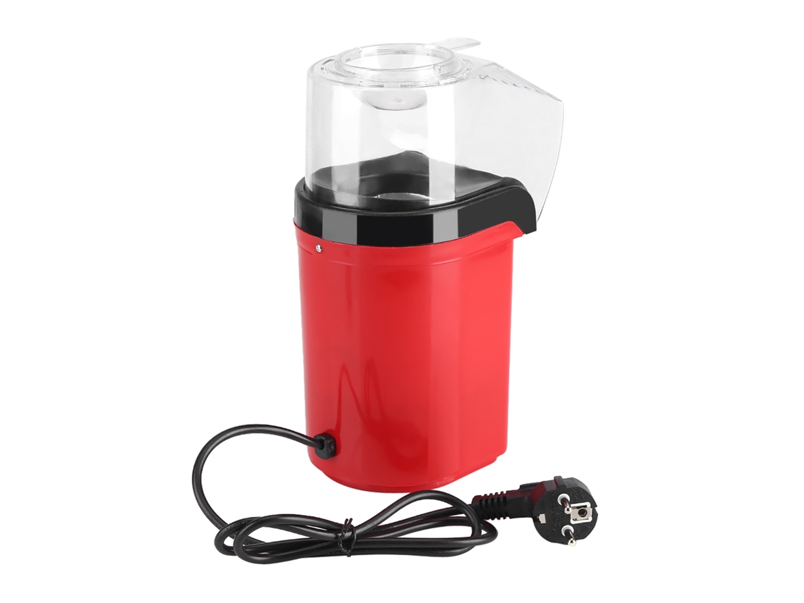 Mini Máquina Elétrica de Pipoca 1200W para Uso Doméstico, Automática, Alta Qualidade