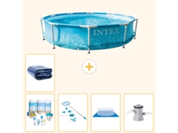 Piscina com Estrutura Redonda 305x76 Cm 6 peças S20362 INTEX