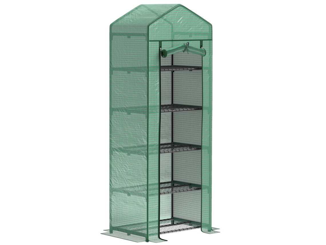 Estufa Porta Enrolar Prateleiras Inverno 69x49x193cm VELTRIX