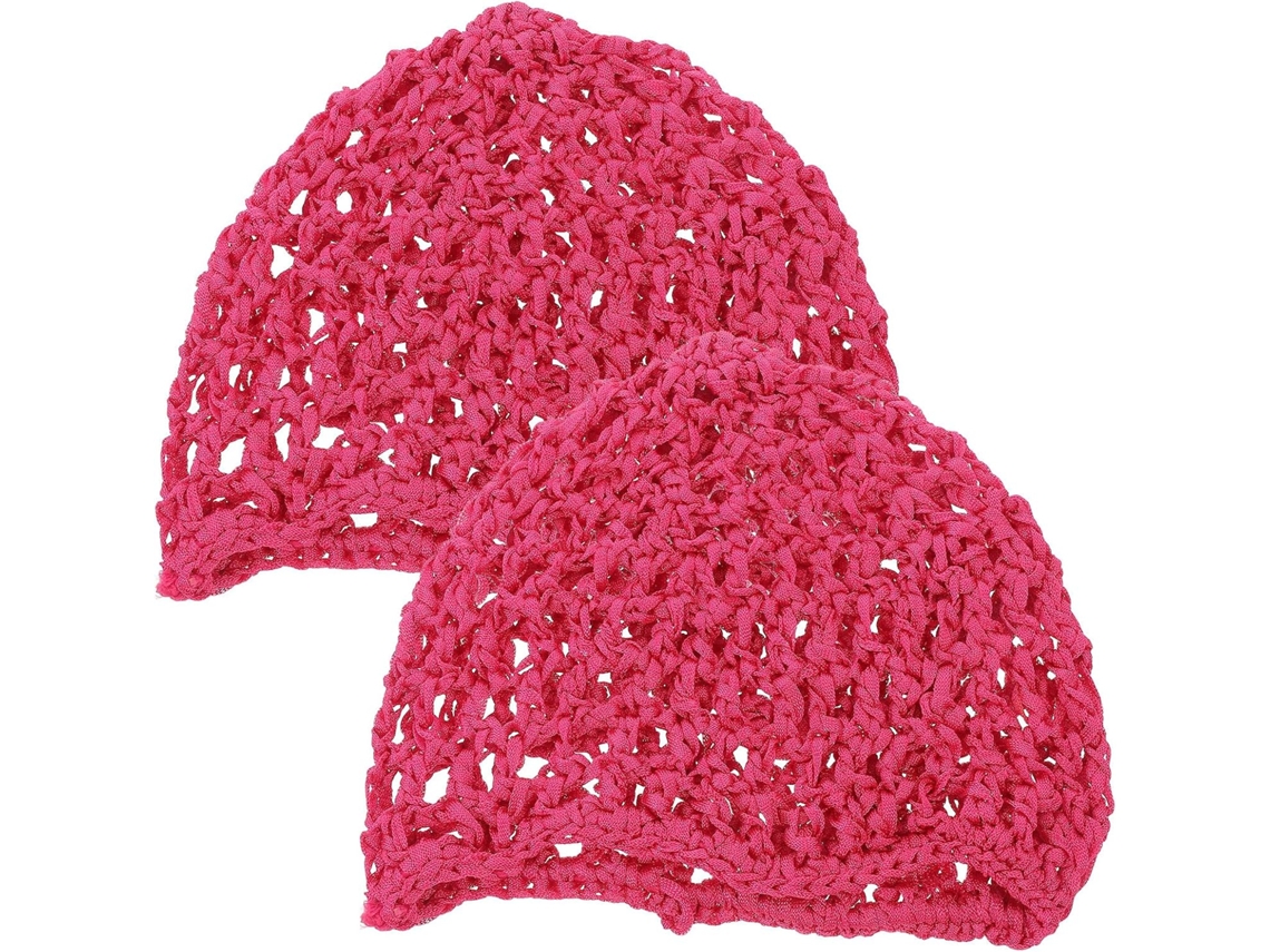 Conjunto de 2 toucas de cabelo femininas em nylon respirável e confortável.