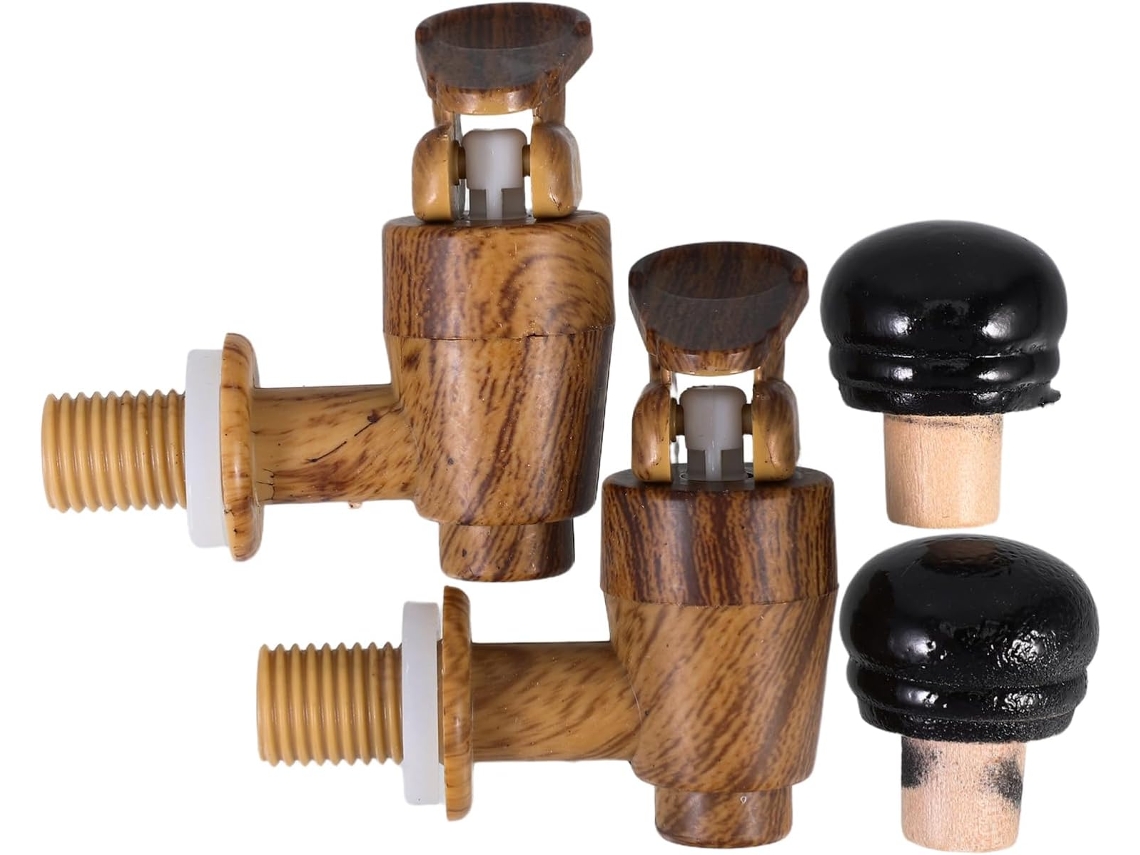 Conjunto De 2 Torneiras De Plástico Para Rolha De Barril De Vinho, Acessórios