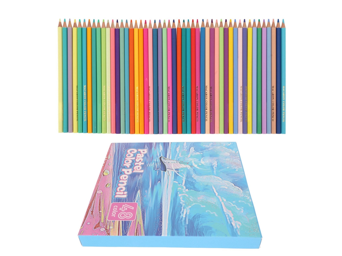 Lápices De Colores 48 Colores Afilados Maderas Sólidas Para Niños Adultos Principiantes Arte Dibujo