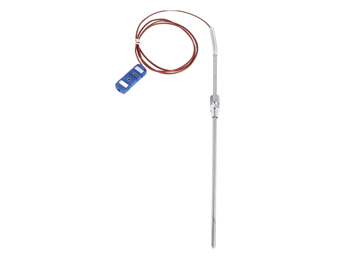 Termopar Tipo T YURU, mola, substituição, 200-350℃, sonda 5mm, 285mm