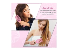 Escova para O Cabelo YIZHOOD Epc016 Rosa