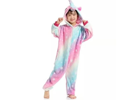 Pijama de Criança Menina FPSP Roupa de Dormir Loungewearroupa de Dormir de Uma Peça Galaxy Star-140Cm (140 cm)
