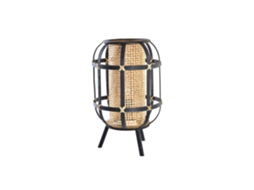 Abajur de Mesa em Bambu Natural Marrom, 31x31x51cm ALEXANDRA HOUSE LIVING