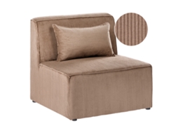 Sillón Modular Beliani Lemvig De Pana Beige 83x83x78