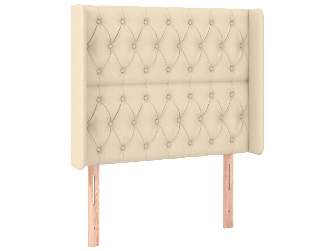 Headboard, Headboards Vidaxl Creme Tecido (103 X 16 X 118/128 Cm)