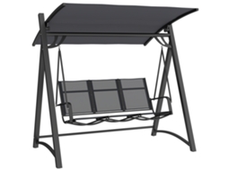 Balanço 3 Lugares Toldo Upf50+ 360kg 188x130x183 Cinza