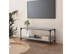 Vidaxl Móvel De Tv 100x33x41 Cm Derivados Madeira/aço Cinzento Sonoma